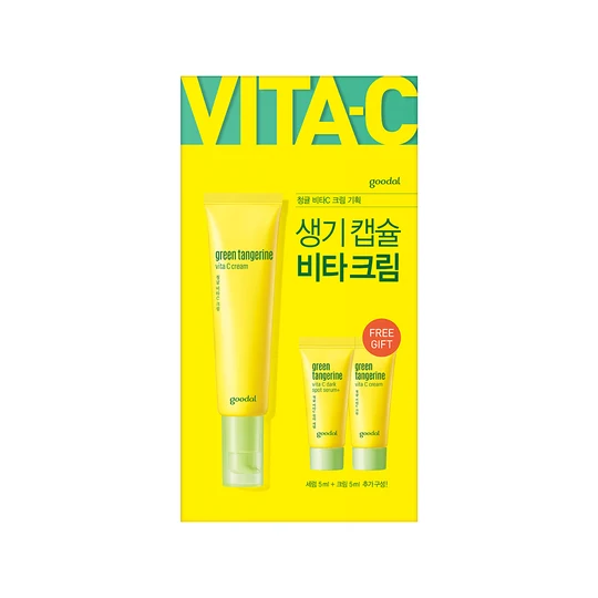 Goodal GREEN TANGERINE VITA C Cream Intense SET 20AD Cream Intense 50ml+ (Serum 5ml+ Cream Intense 5ml)